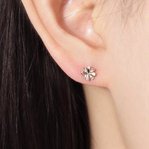 [GB] 클로버 스톤 14K GOLD 반쪽 피어싱 LPFH2067G