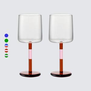 컬러 와인잔 2p 세트