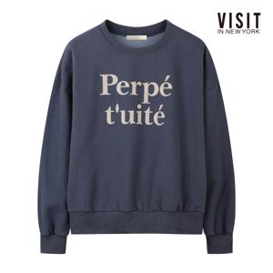 [롯데백화점]캐주얼 워싱 루즈핏 기모 맨투맨 티셔츠 V5BLT07