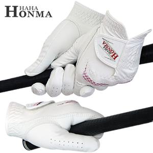 [CJ] 하하 혼마 반양피 골프장갑 여성 양손 스크린 연습 야외 실내 필드용