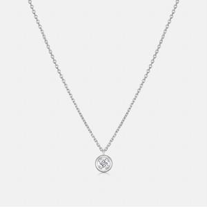 베브 화이트 랩다이아몬드 1부 목걸이 A253SNU401WPH