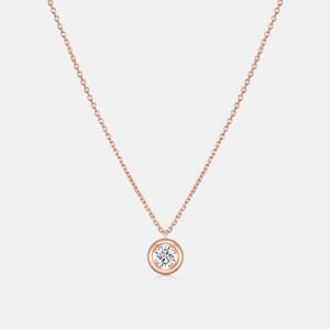 베브 로즈 랩다이아몬드 5부 목걸이 A253SNU415RPH