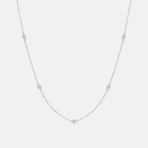 베브 화이트 랩다이아몬드 목걸이 A253SNU431WPH