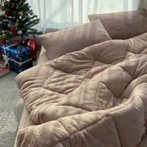 버터 10미리 프리미엄 극세사 이불 세트 싱글 겨울 차렵이불_SS이불 베개세트