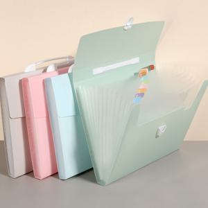 파스텔 A4 아코디언파일 손잡이 바인더 화일 파일철 대학생 사무용 클리어 서류정리 13칸