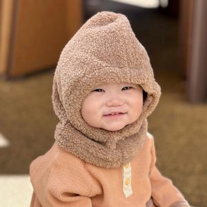 윈터 부클 아기 바라클라바 겨울 털모자