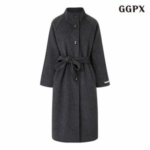 정상가:249,000원 ㅣ 울 블렌드 끈 버튼업 오버핏 롱 코트 (GPDJH010D)