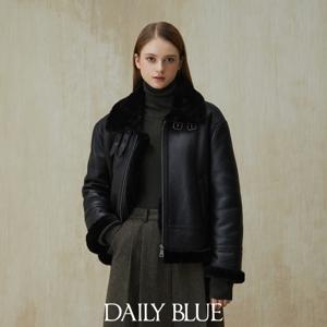 [론칭가399,000원] 데일리블루 리얼무스탕 여성 자켓(블랙)