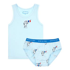 [베베드피노 언더웨어] [키즈]남아블루마우스텐셀언더웨어세트_BU41US310