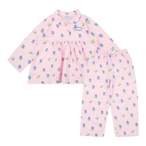 [베베드피노 언더웨어] [키즈]여아핑크가든파자마세트_BU41UJ404