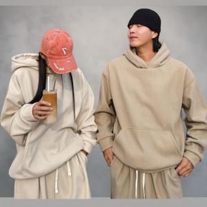 [브리치] 옷자락 / 남녀 커플 패션 캥거루 포켓 심플 겨울 후드티