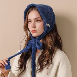 샤앙 귀도리 방한 겨울 여성 보카시 니트 귀돌이 귀덮개 목도리 귀마개 K255