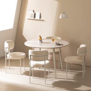 라움에스알 제나 양면 포세린 원형 세라믹 식탁 4인용 테이블
