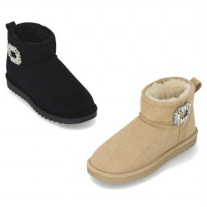 마쯔 여성 스웨이드 보석 털부츠 2.5cm LCWA07M44V