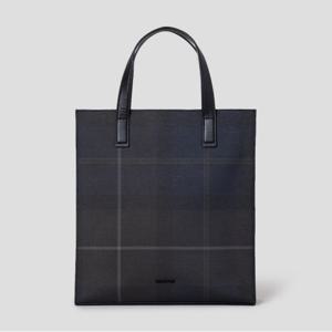 빈폴ACC 커뮤터 체크 세로 토트백 - 네이비 BE59D2M16R