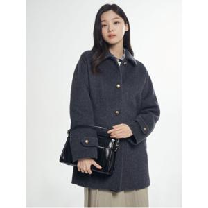 울캐시 핸드메이드 미디움 코트  애쉬 (BF5X30C044)