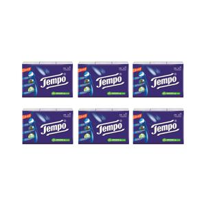 템포 4겹 휴대용 행키티슈 6개입 6팩 (총36개)