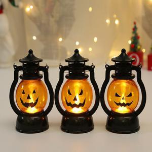 J2K 미니랜턴 할로윈 캠핑 감성캠핑조명 호박 무드등 3개