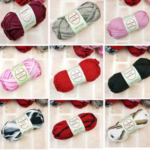 100g 두꺼운 고급 털실 뜨개실 가방 목도리털실 아크릴 뜨개실 뜨개질실 가방뜨개실 코바늘 그라데이션