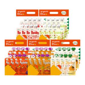 오가닉디노  유기농 무첨가 과채 공룡주스 5종 40팩(알뜰형)