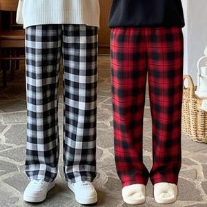 (15+4%)9000원대~1+1 겨울 수면바지 양모 극세사 기모 홈웨어 잠옷 바지 여성 남성 커플 파자마 실내복