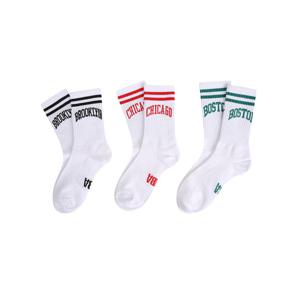 NBA BKN 아치형 레터링 3PACK 양말 N235AO226P