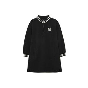 M MLB키즈긴팔티 NQK 7FOPMD334-50BKS Dia Monogram 자가드 집업 원피스