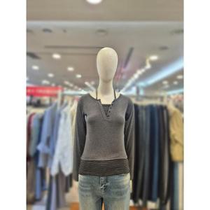 부루앤쥬디 세이브존03 부루앤쥬디 홀터넥 단가라 레이어드 티셔츠 AGBBRKTS105PA