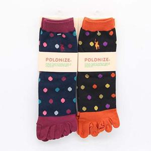 여자 폴로나이즈 발가락양말(중목) PL89 3켤레랜덤