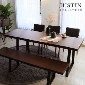 [저스틴퍼니처]허쉬 우드슬랩 베이직 테이블(2000)