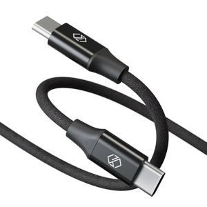 더치패브릭 60W C to C PD 고속충전 케이블 - 1m 블랙