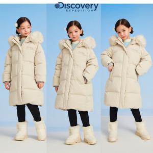 디스커버리키즈 DKDJ63056 여아 레니아 구스다운 프리미엄 롱패딩