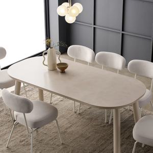 메사 데일리 무광 통세라믹 6인용 라운드 식탁(의자 미포함)