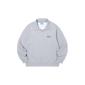 [유씨엘에이]남여공용 UCLA 아치형 로고 반집업 맨투맨 UZ9LT8B