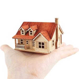 DIY 나무 모형 조립 키트 미니 웨스턴 하우스2 YM-559