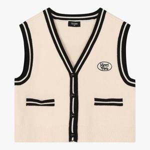 [셀덴] 배색오픈형조끼_EDVK24104_2종 택 1