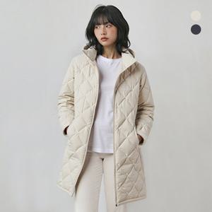 [아이더] 여성 POP 튜브 하이브리드 덕다운 롱패딩 자켓_DWW23584