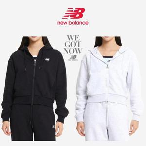 뉴발란스 여성 기본로고 기모 후드집업 NBMDE4W902