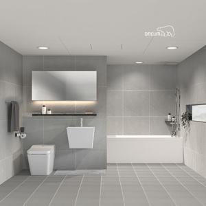 대림바스 프리미엄 블랙에디션 스마트렛  LED 와이드플랩장 거실욕실 리모델링