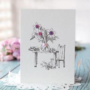 아트박스/프롬앤투 바이올렛 꽃 카드 FT1037-2