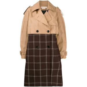 25 FW 마르니 마르니 투톤 체크 트렌치코트 CPMA0146QUTP677 TP439808226