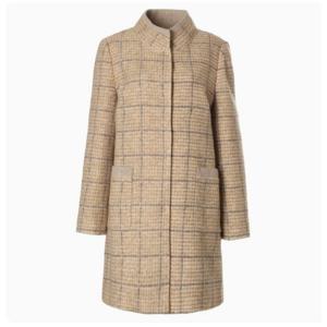 [벨리시앙]체크패턴 울하프코트 HC2401