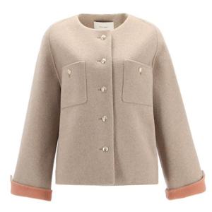 [아이잗바바] 금장단추 모직 반코트 BRAE0CT041