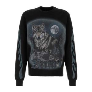 아미리 그래픽 코튼 크루넥 맨투맨 AMTOJR1053 BLACK