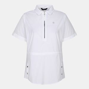 테일러메이드 여성 카라 반팔 아노락 점퍼 TWJUM6103-100