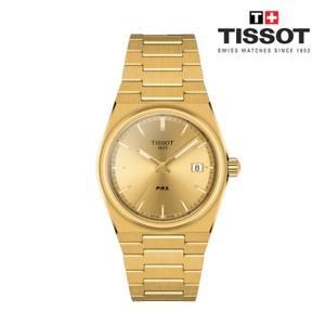 [티쏘]PRX 35mm 샴페인 골드 T137.210.33.021.00
