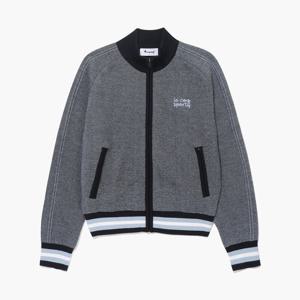 [르꼬끄골프] 여성 자카드 그래픽 포인트 스웨터 풀집업 점퍼 (GQ122LKC13)