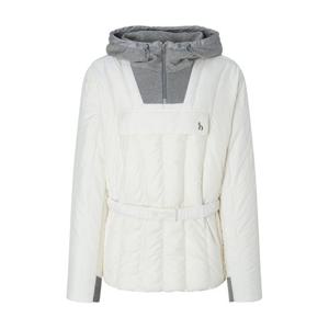 헤지스 골프 여성 25FW 아이보리 여성 경량 아노락 중힙 패딩 HWJU5D713IV