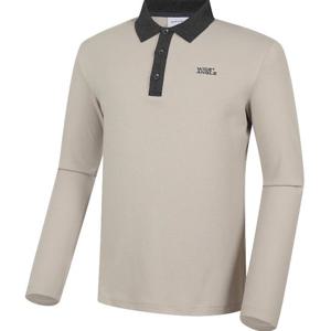 [와이드앵글]CO 엠블렘 니트 카라 폴로 티셔츠  WMW24251GE