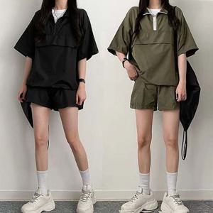 아노락 홈웨어 데일리 잠옷 반팔 셋업